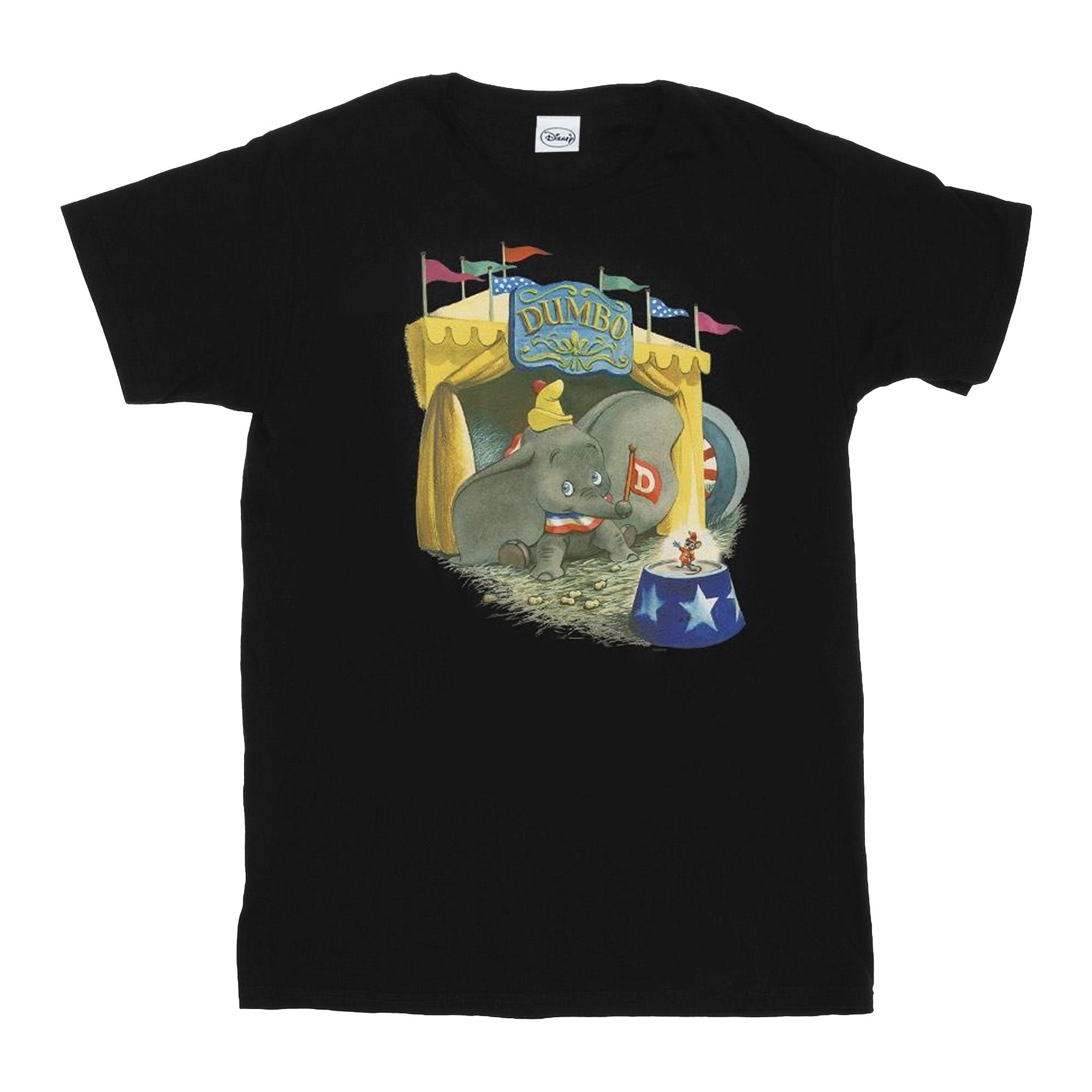 Image of Dumbo Circus Tshirt Unisex Schwarz 152-158
