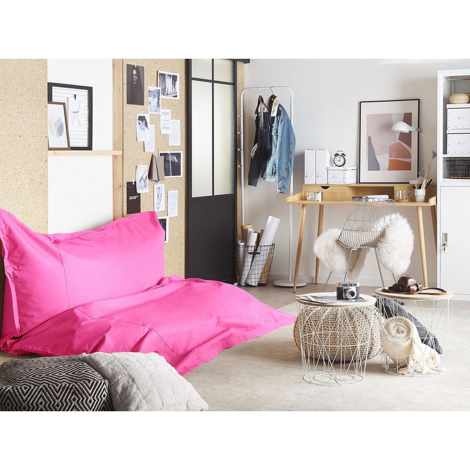 Beliani Sitzsack aus Nylon Retro FUZZY  