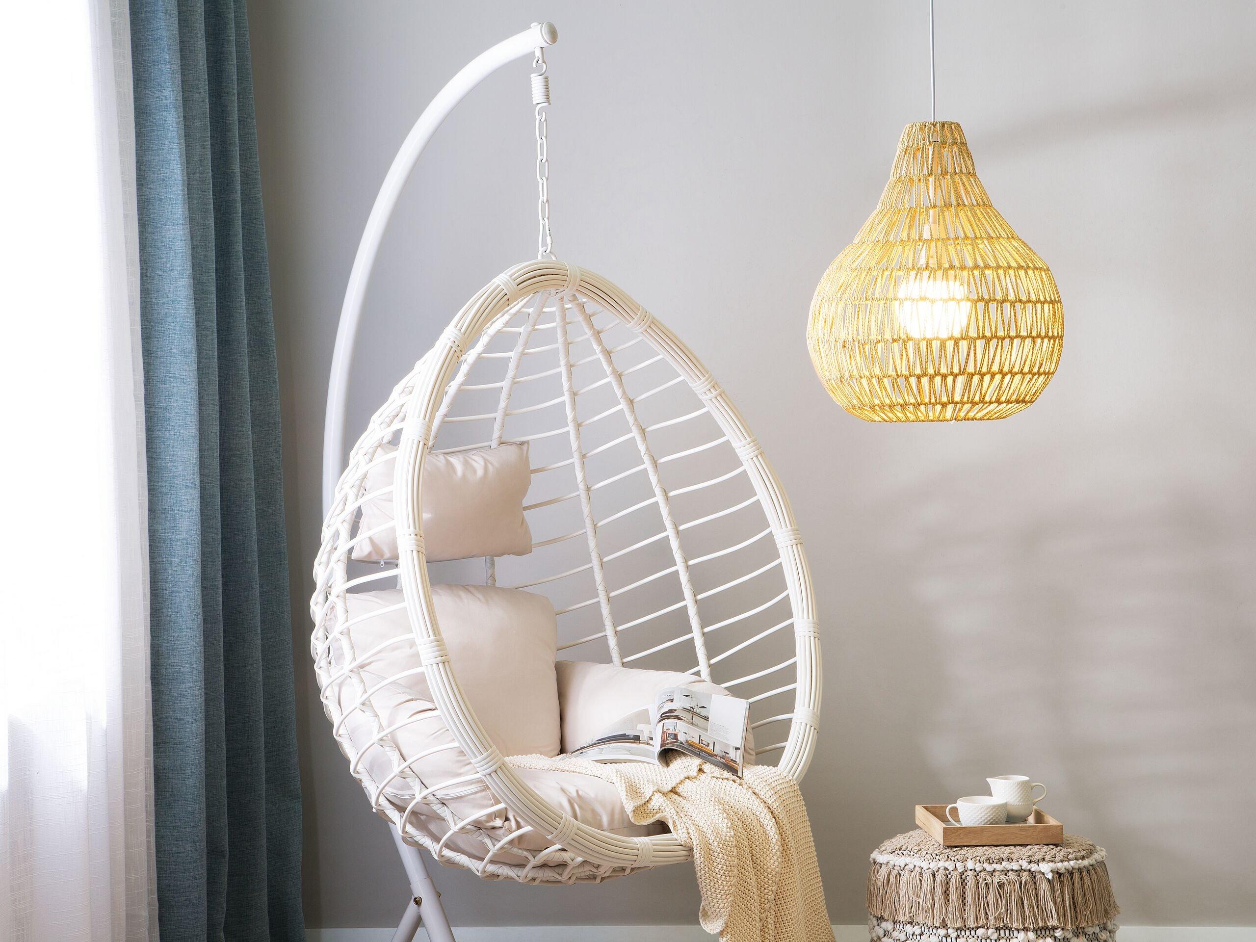 Beliani Lampe suspension en Corde en papier Boho MOLOPO  