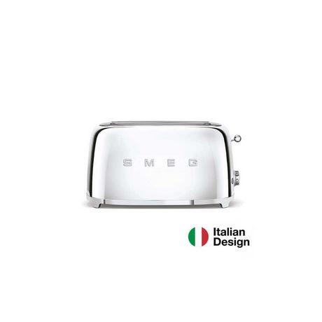 SMEG Tostapane a 2 slot lungo - cromato  