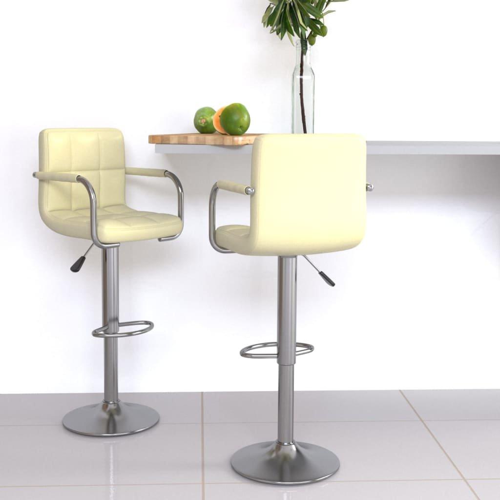 VidaXL Tabouret de bar cuir artificiel  