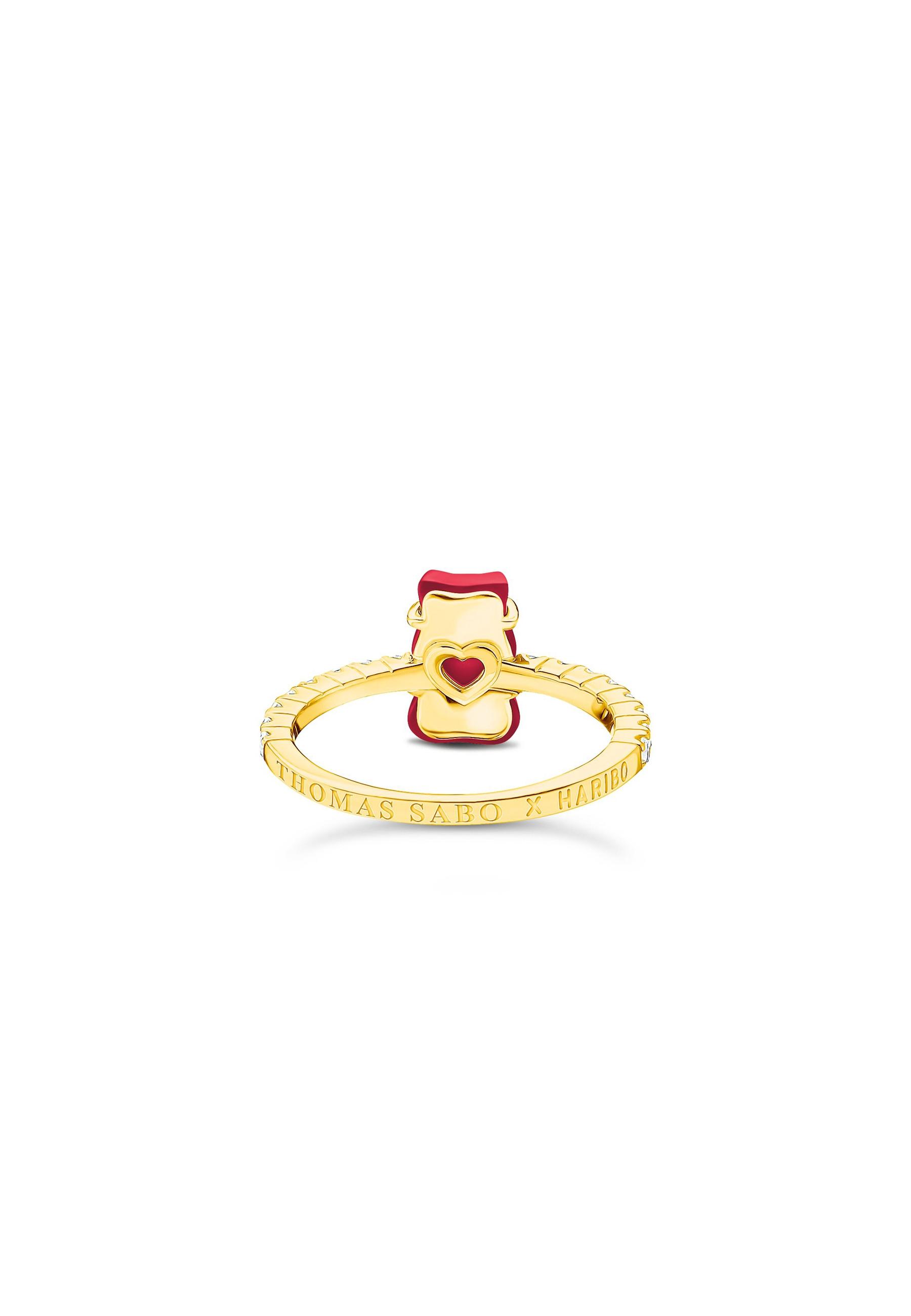 Thomas Sabo  Bague HARIBO Ours d'or Rouge 