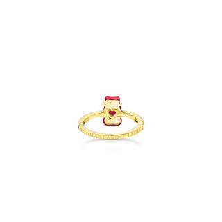 Thomas Sabo  Bague HARIBO Ours d'or Rouge 