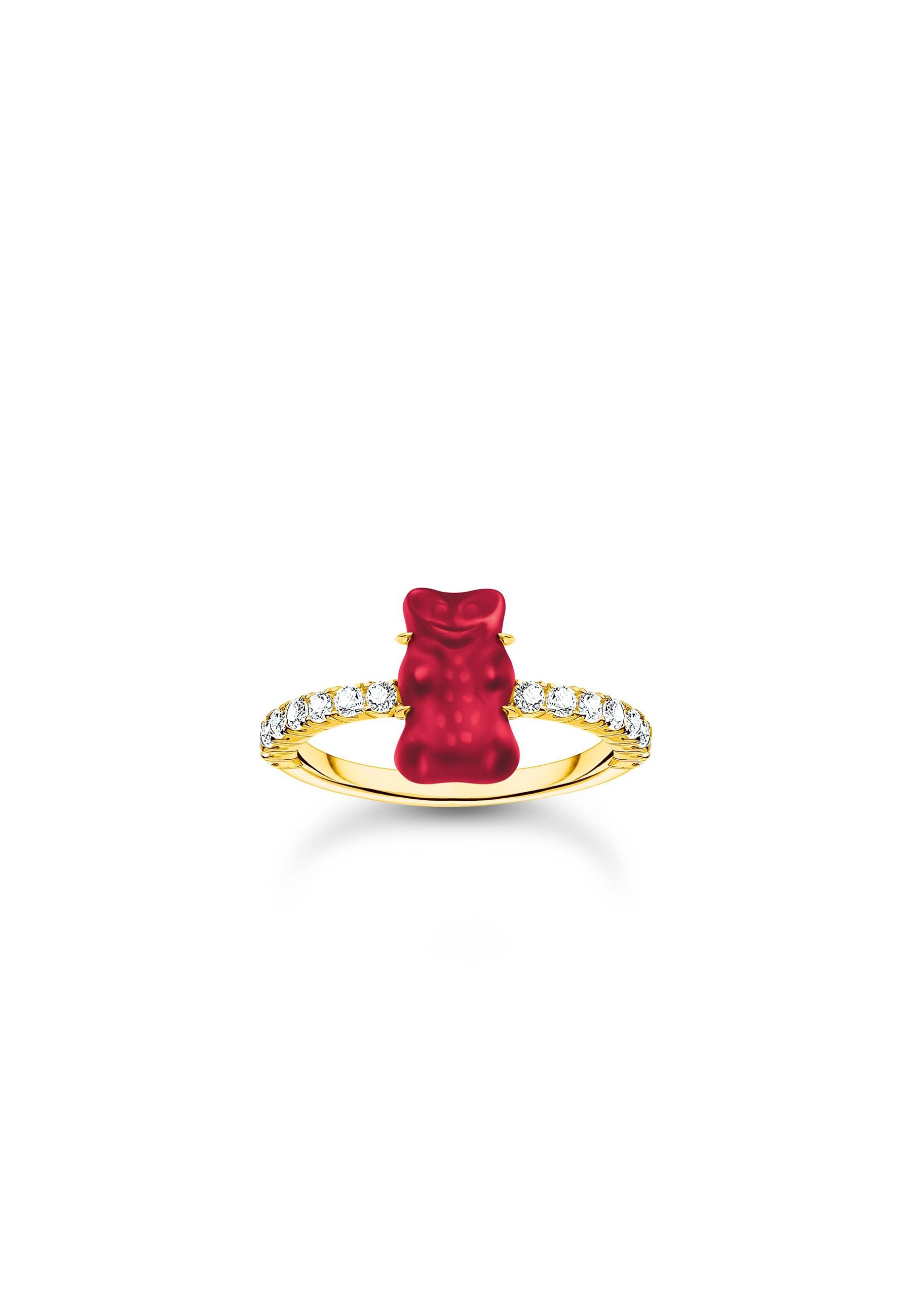 Thomas Sabo  Bague HARIBO Ours d'or Rouge 