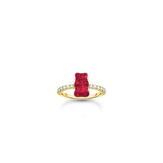 Thomas Sabo  Bague HARIBO Ours d'or Rouge 