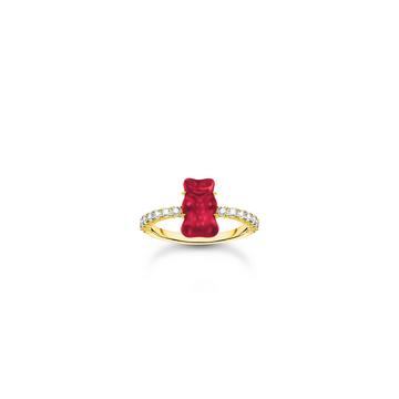 Bague HARIBO Ours d'or Rouge