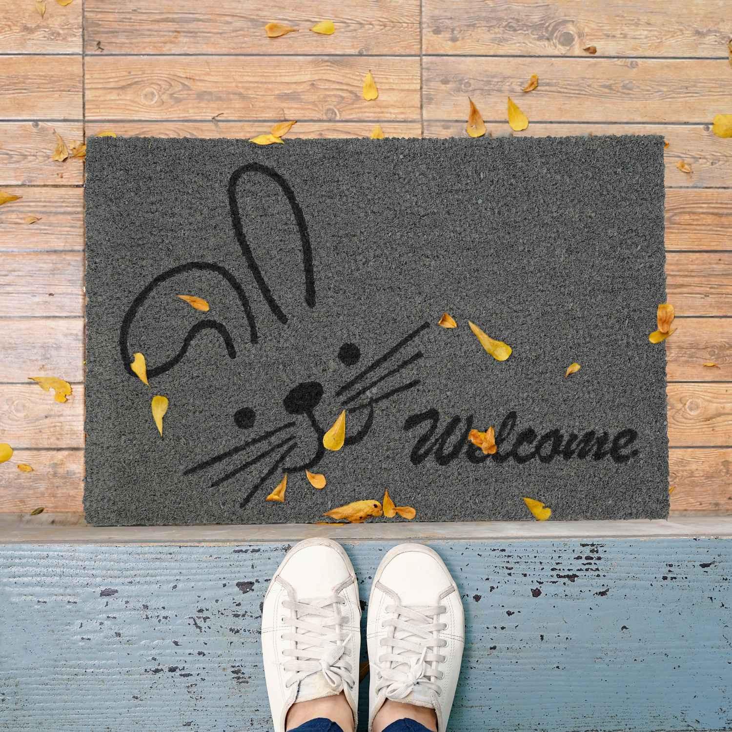 B2X Fußmatte Kokosfaser "Willkommen"  