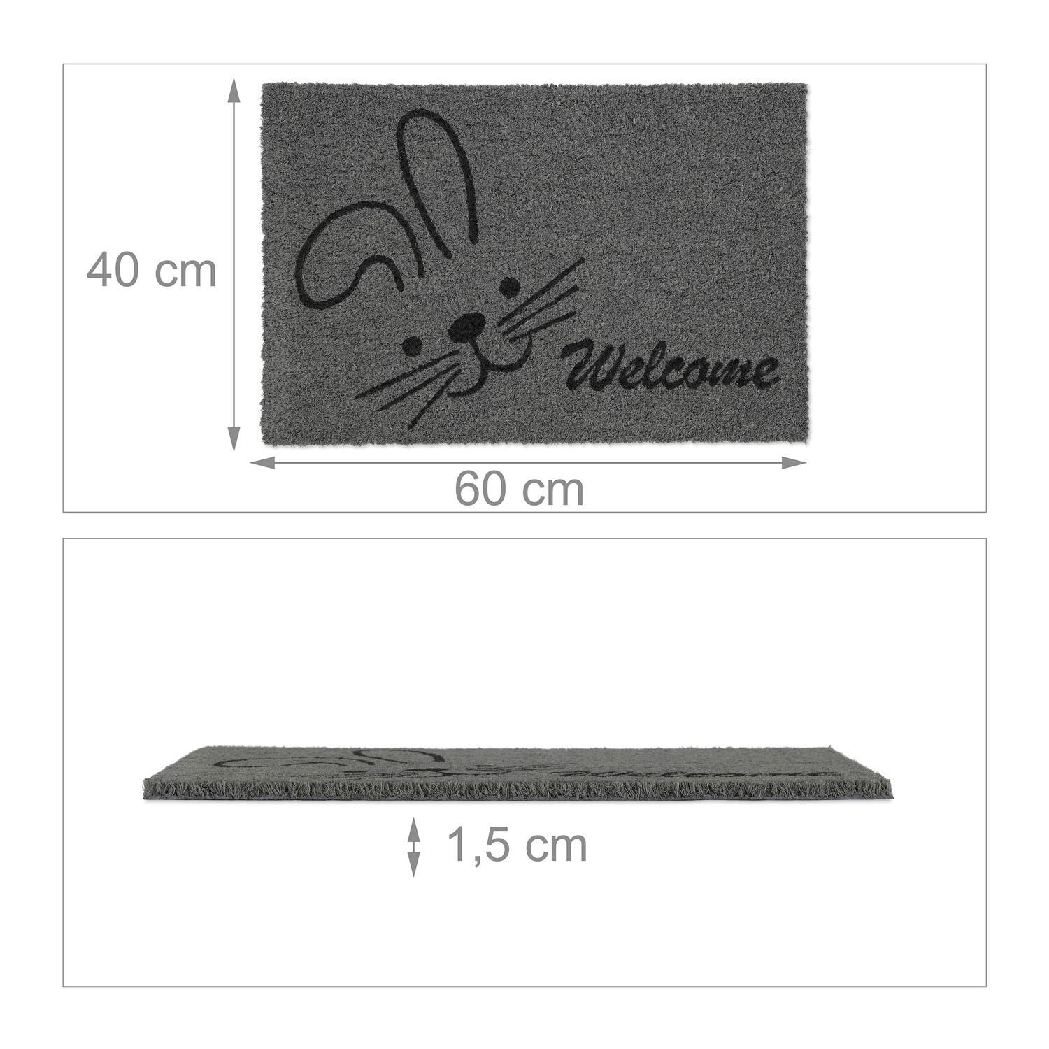B2X Fußmatte Kokosfaser "Willkommen"  