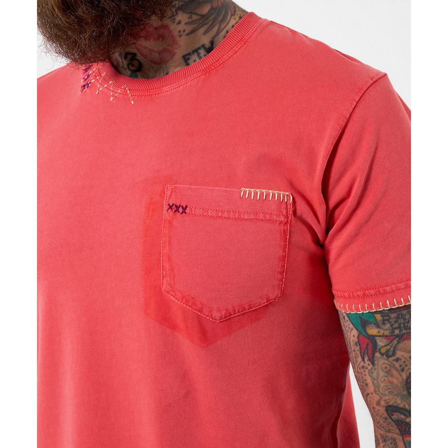 Joe Browns T-Shirt Rundhals Kontraststickerei  