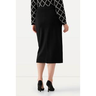 Ulla Popken Midi Sweatrock Saumschlitz Elastikbund  