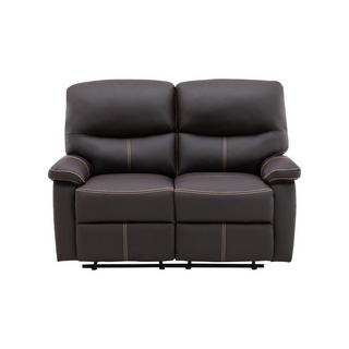 Vente-unique Relaxsofa 2-Sitzer - Kunstleder - Braun - CANBY  