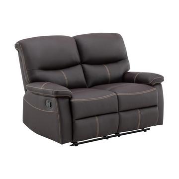 Relaxsofa 2-Sitzer - Kunstleder - Braun - CANBY