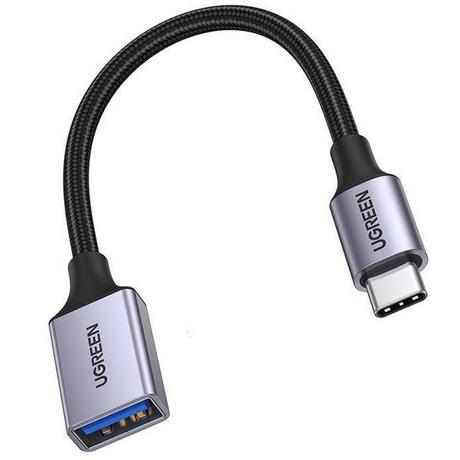 UGREEN  Ugreen OTG-Adapterkabel USB-C-Stecker auf USB-A-Buchse, 5 Gbit/s, 0,15 m – Schwarz 