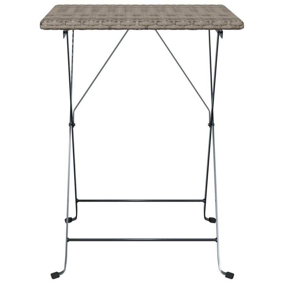 VidaXL Table de bistrot pliante rotin synthétique  