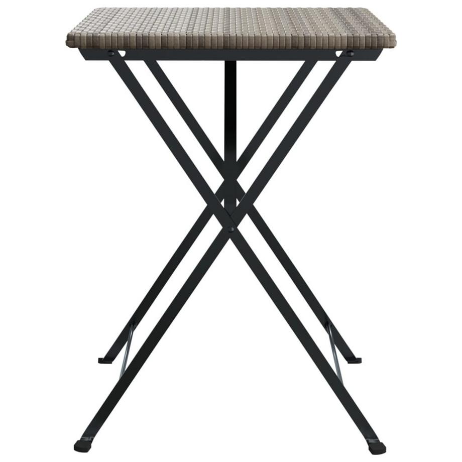 VidaXL Table de bistrot pliante rotin synthétique  