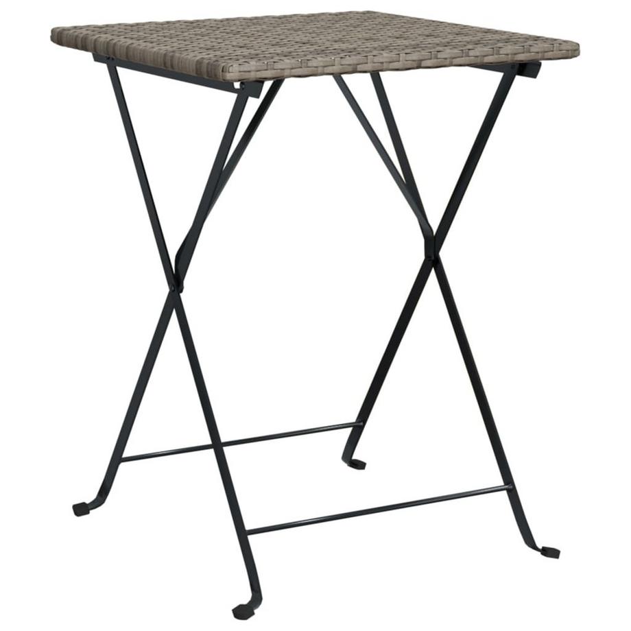 Table de bistrot pliante rotin synthétique