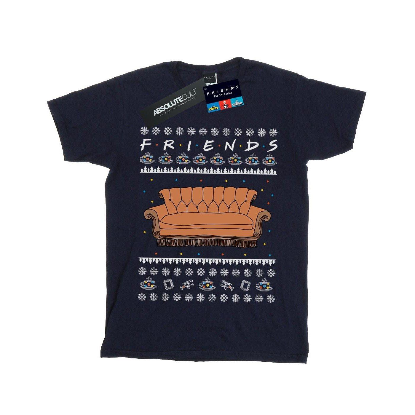 Image of Fair Isle Couch Tshirt Jungen Marine 140/146