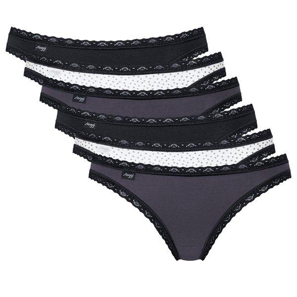 Image of 6er Pack 247 Weekend - Tanga Damen Schwarz XL