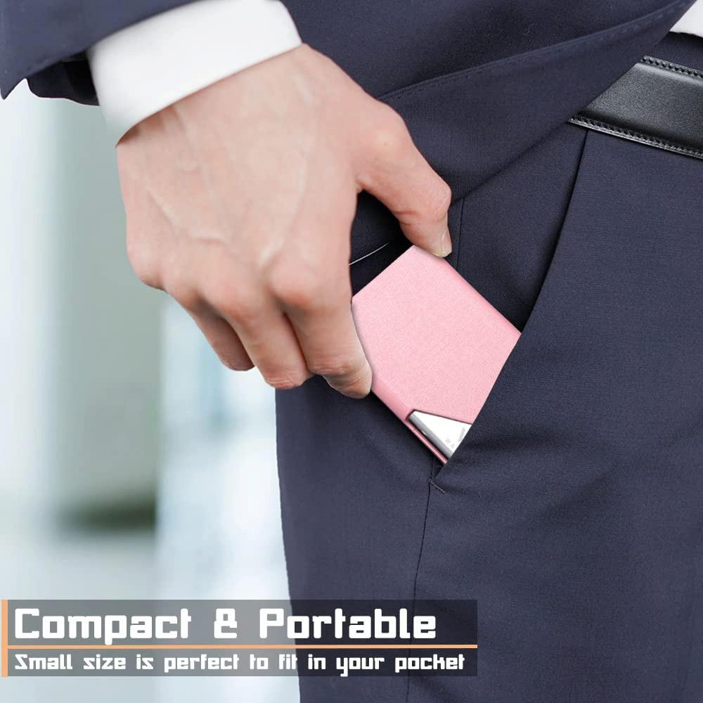 Only-bags.store Luxuriöses PU Leder Visitenkartenetui mit Magnetverschluss  