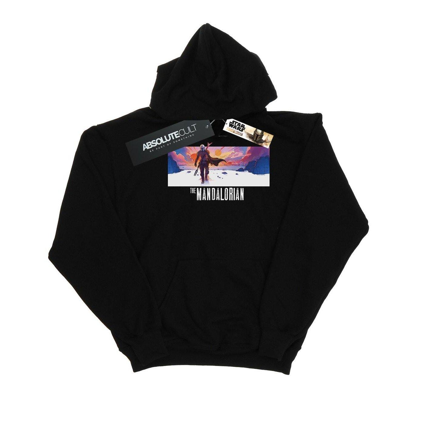 Image of The Mandalorian Landscape Kapuzenpullover Jungen Schwarz 152-158