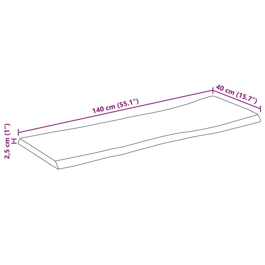 VidaXL Dessus de table bois  