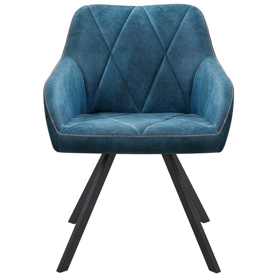 Beliani Set di 2 sedie da pranzo en Tessuto Glamour MONEE  