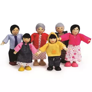 Puppenhaus Puppenfamilie asiatisch (6Teile)