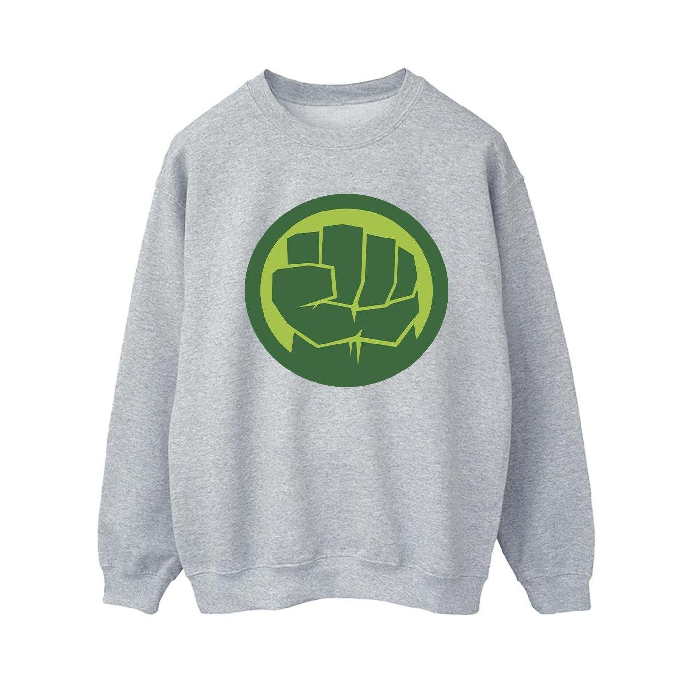 Image of Hulk Chest Logo Sweatshirt Damen Grau S