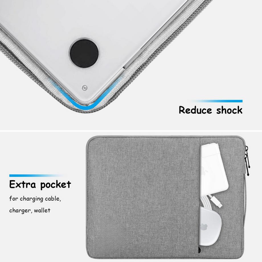 Only-bags.store Sacoche pour ordinateur portable avec poignée 2 compartiments  