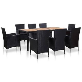 VidaXL set da pranzo Polirattan  