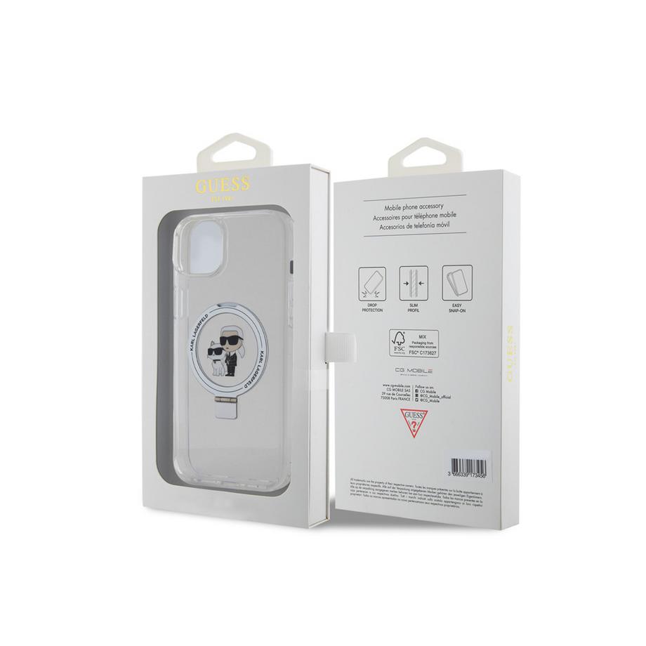 KARL LAGERFELD  Hülle iPhone 15 Plus Karl und Choupette 