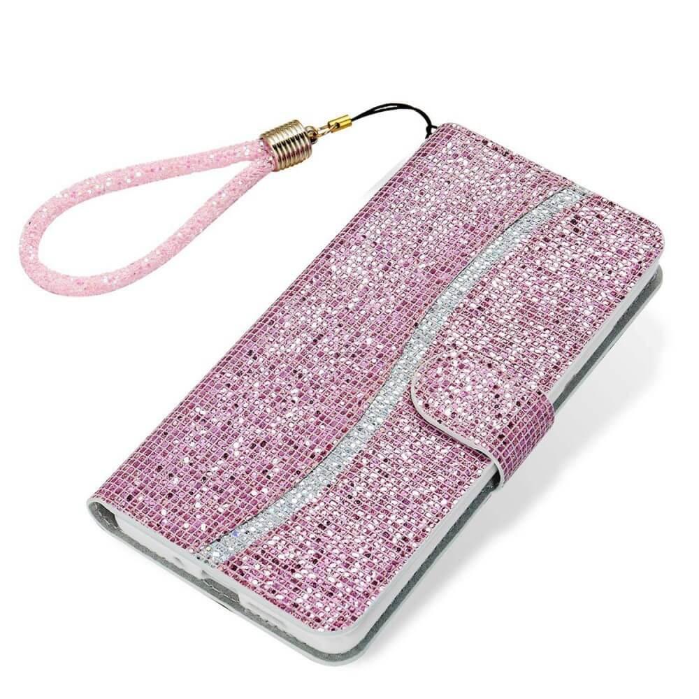 Cover-Discount  iPhone 14 Pro - Custodia in pelle glitterata 