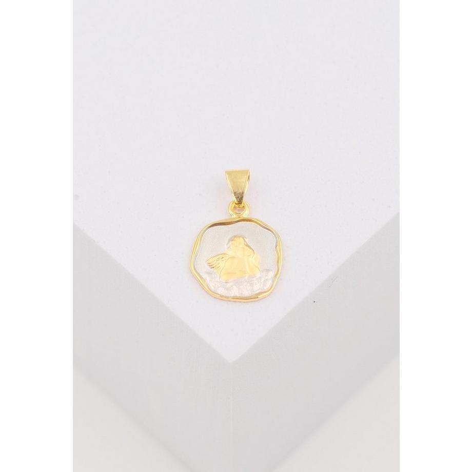 MUAU Schmuck  Engel Anhänger Gelbgold 750, 11mm 