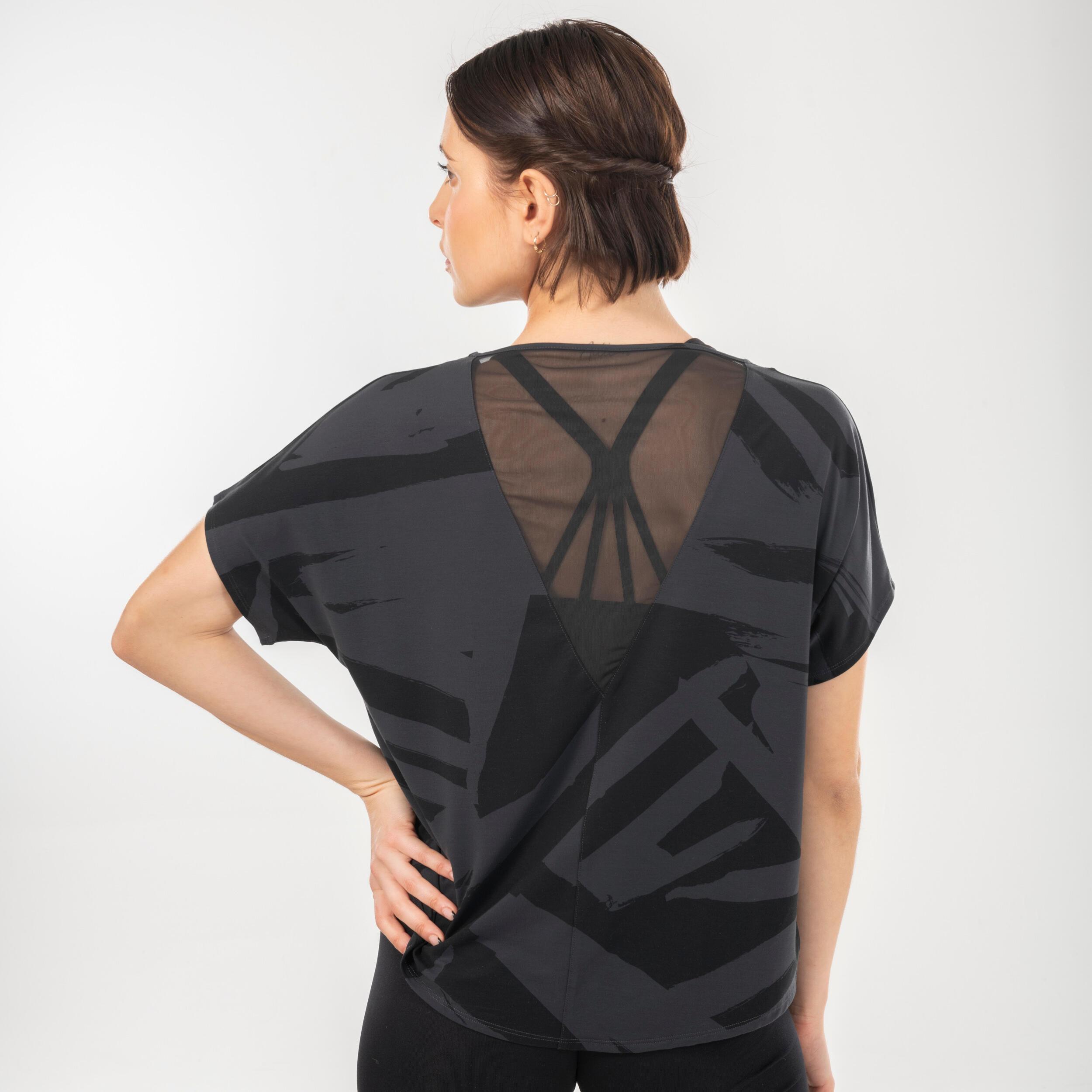 Image of Kurzarmshirt - Dance Damen Schwarz Leicht XXL