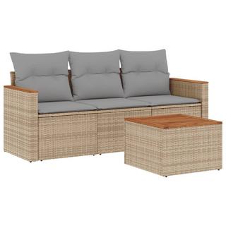 VidaXL set divano da giardino Polirattan  