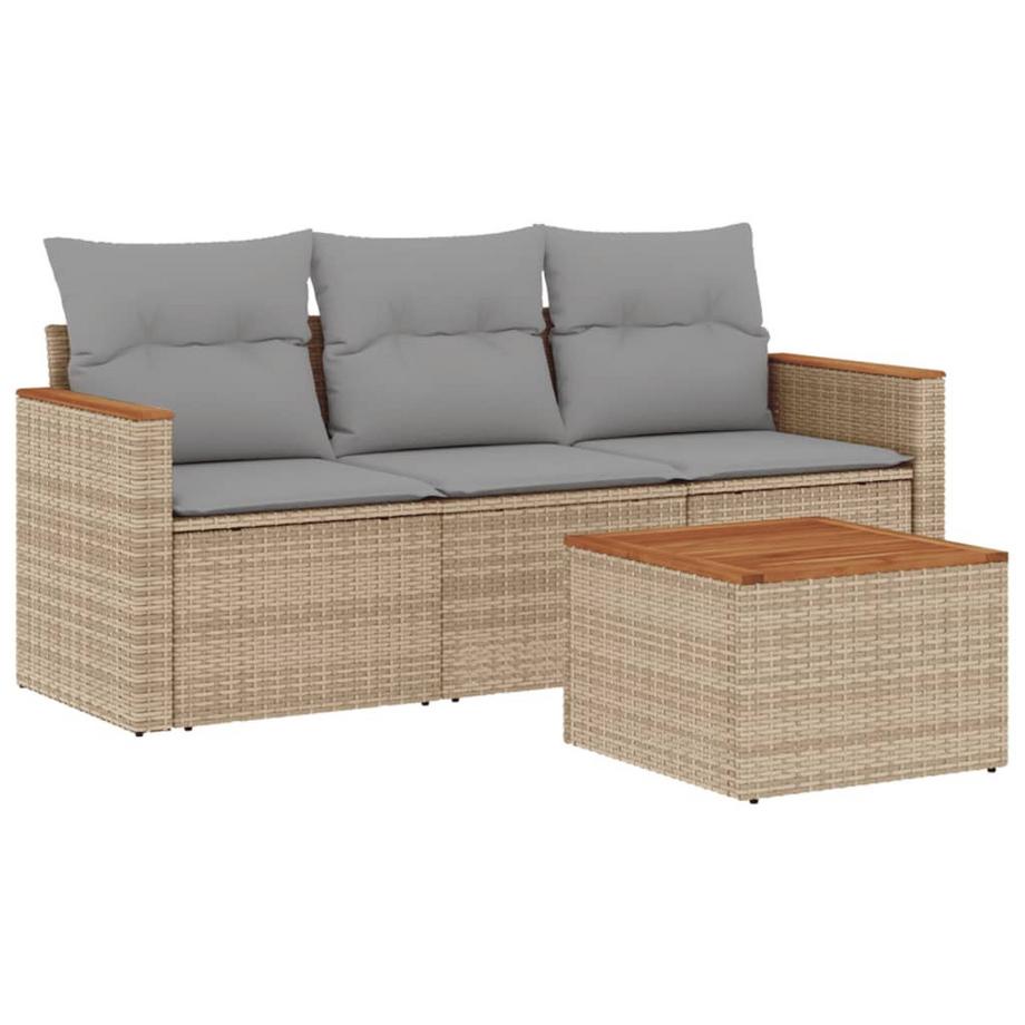 set divano da giardino Polirattan