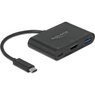 DeLock  Adaptateur multi  USB Type-C – HDMI, USB3.0-A, USB-C-PD 