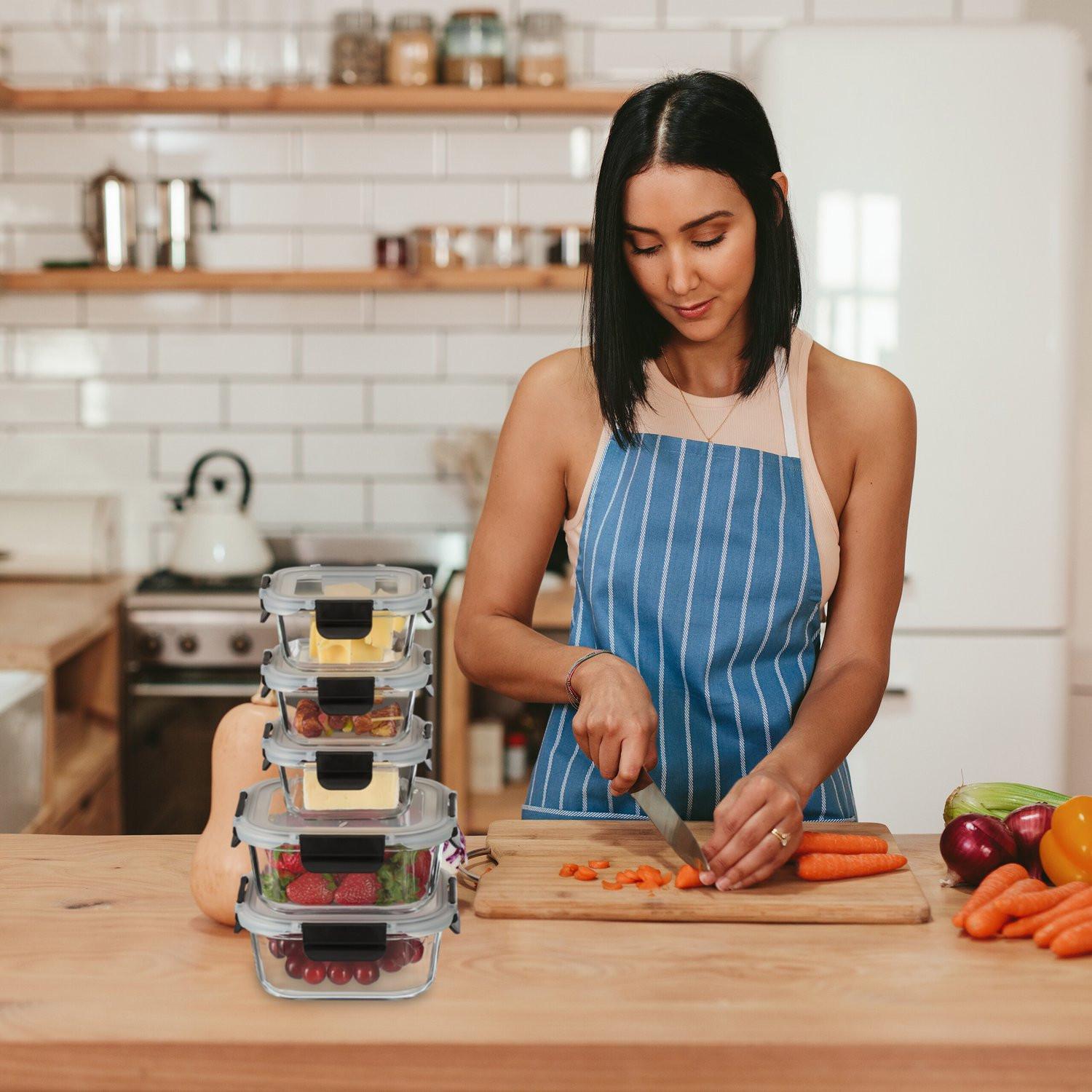 Northix Glas-Vorratsbehälter-Set  