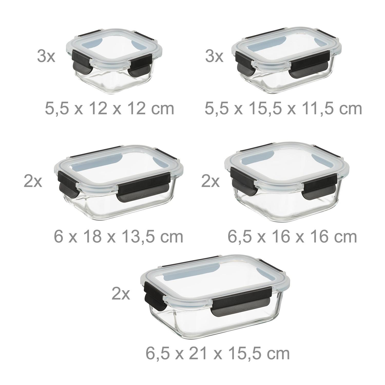 Northix Glas-Vorratsbehälter-Set  