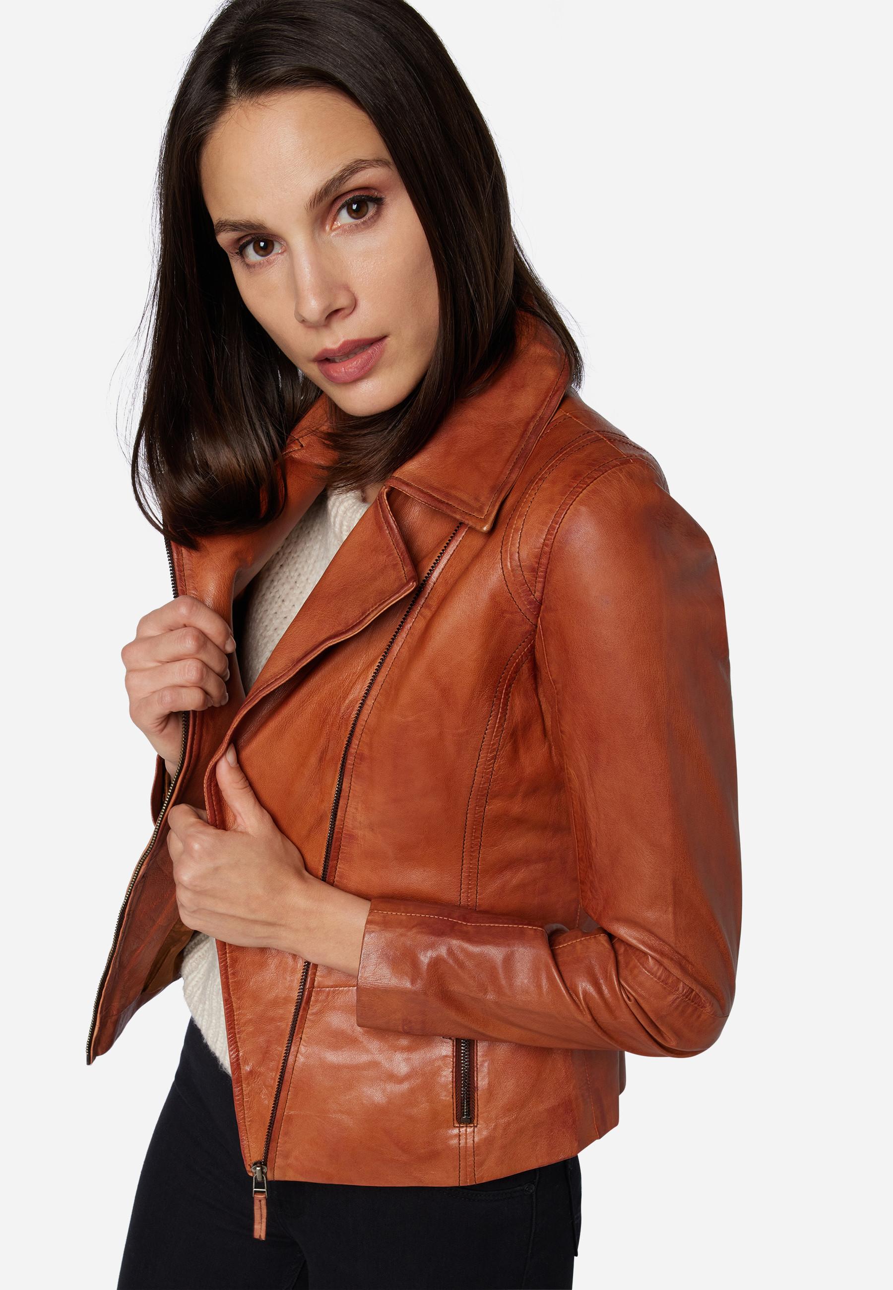 RICANO  Lederjacke Sally, Bikerstil 