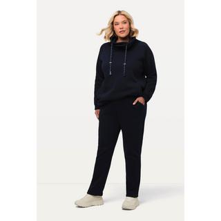 Ulla Popken  Pantalon en molleton. Intérieur doux et confortable. Taille élastique 