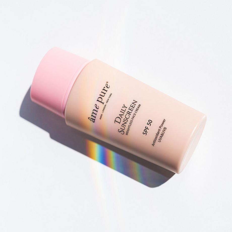 âme pure  Daily Sunscreen | Sonnencreme SPF 50 - Anti- Aging UVA/ UVB Sonnenschutz für Gesicht 