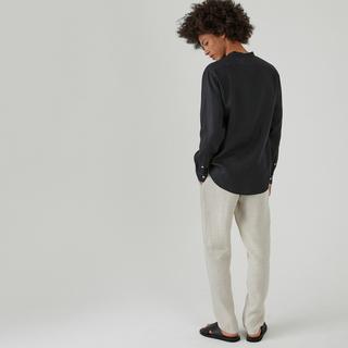 La Redoute Collections Signature Gerades Leinenhemd Stehkragen  