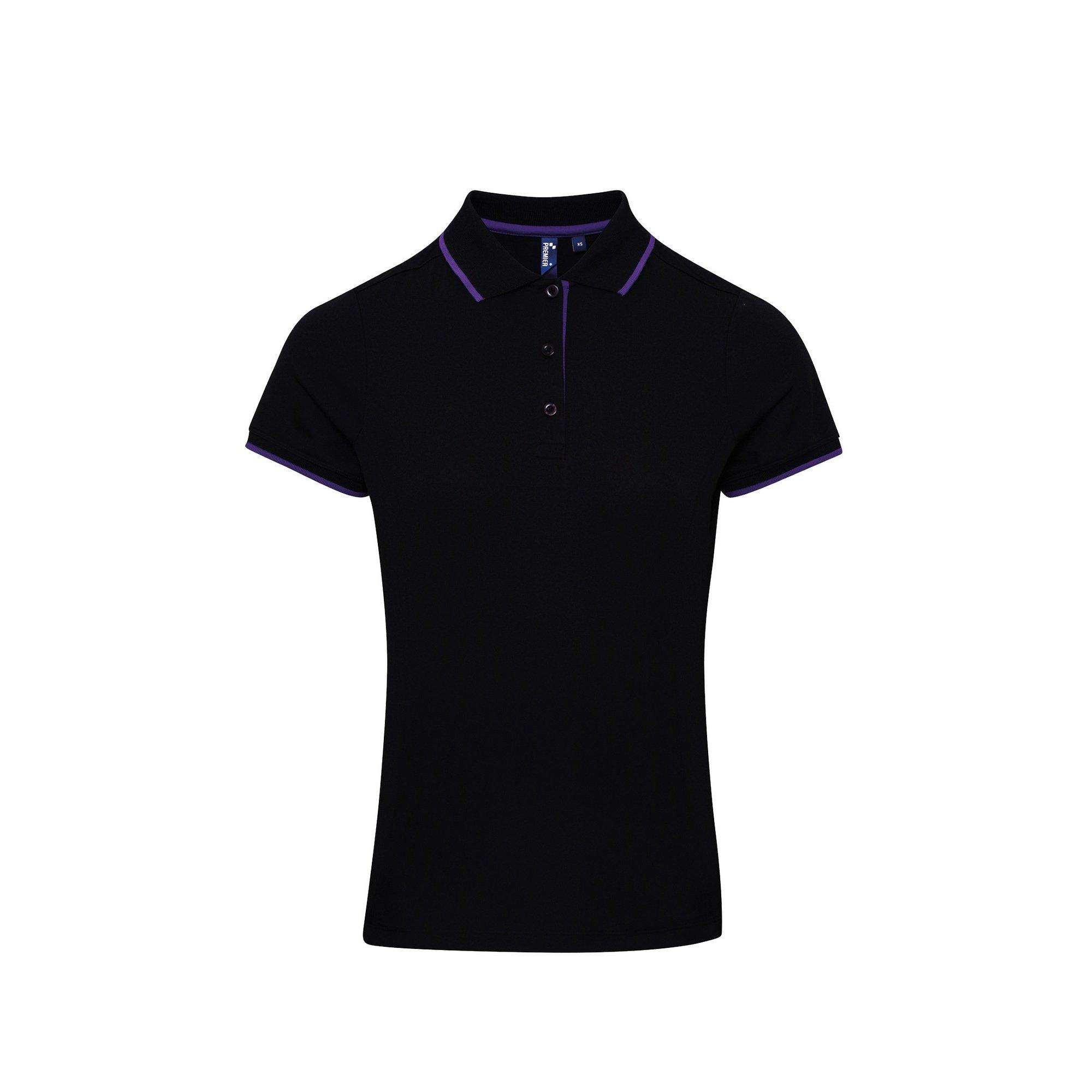 PREMIER  Kontrast CoolKaro Polo Shirt 