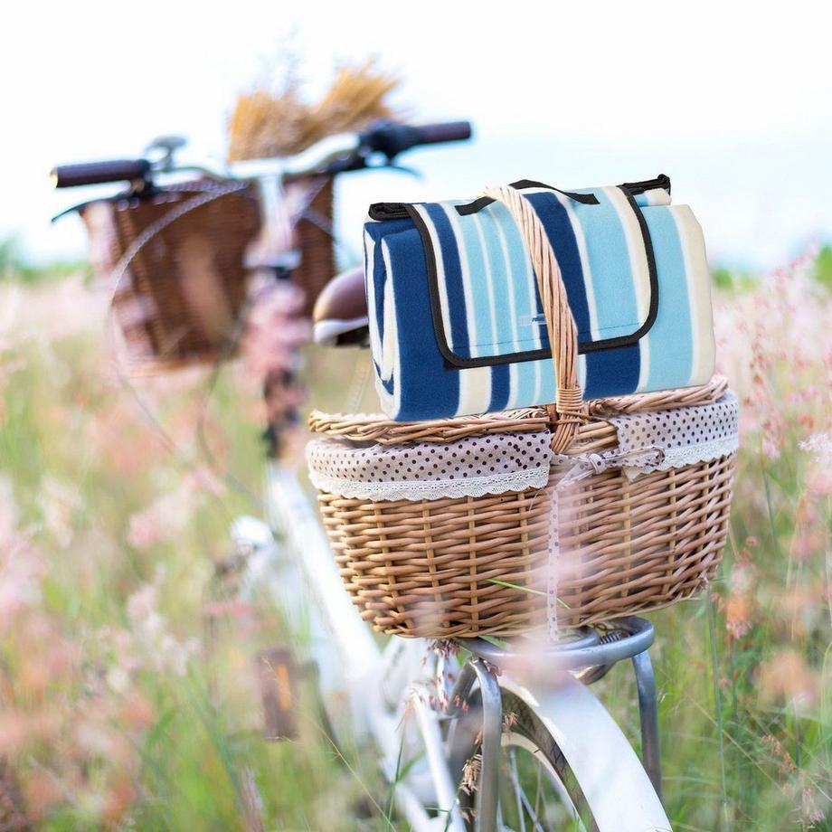 B2X Coperta da picnic a righe 200 x 200 cm  