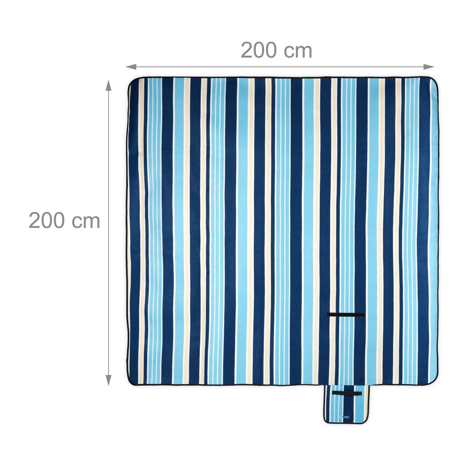 B2X Coperta da picnic a righe 200 x 200 cm  