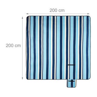 B2X Coperta da picnic a righe 200 x 200 cm  