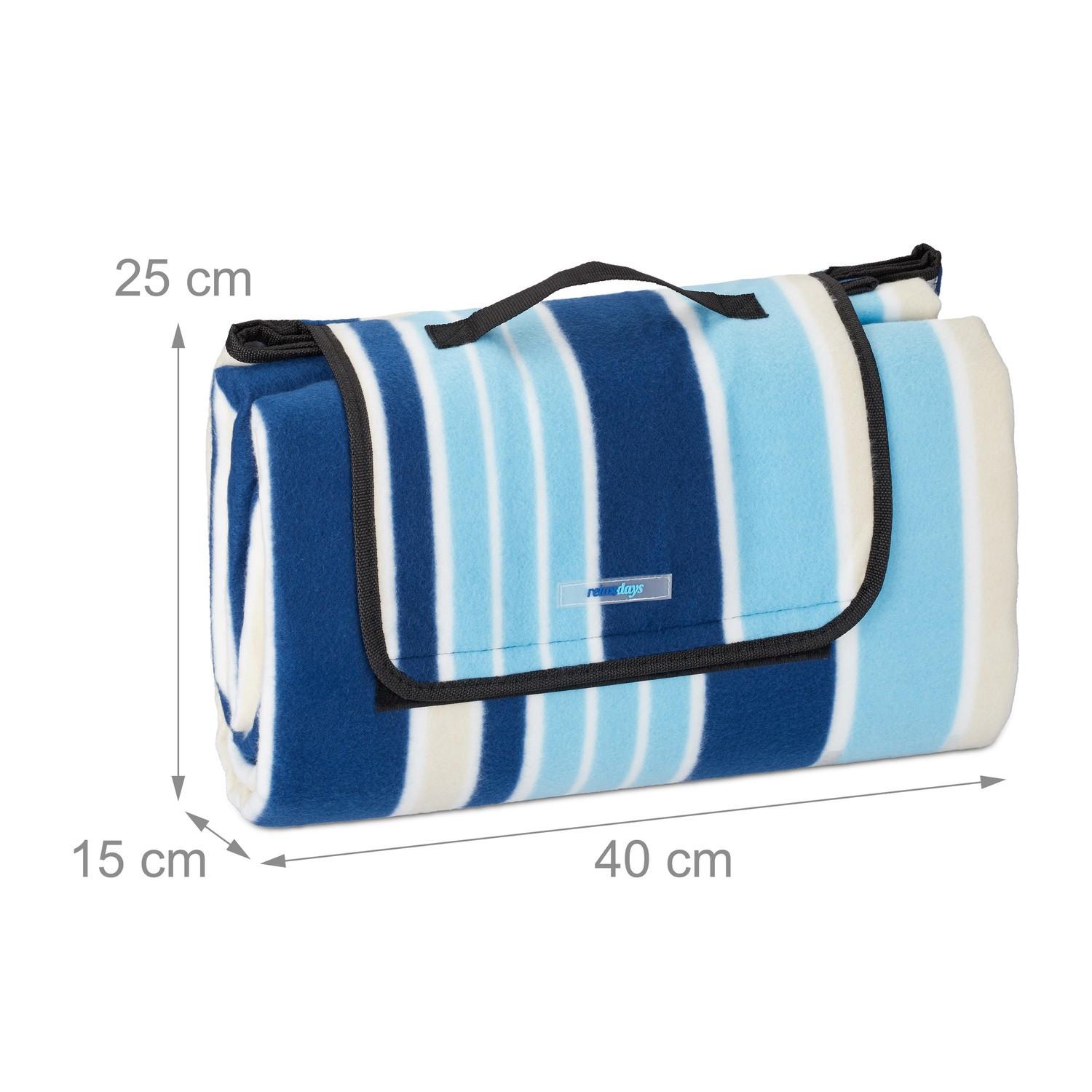 B2X Coperta da picnic a righe 200 x 200 cm  