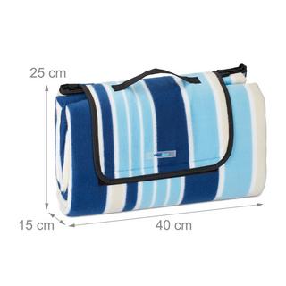 B2X Coperta da picnic a righe 200 x 200 cm  