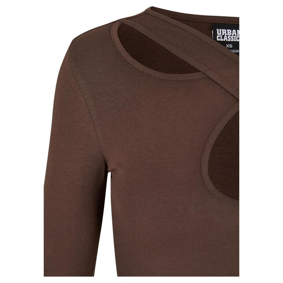 URBAN CLASSICS Langarmshirt Crossed Cut Out  
